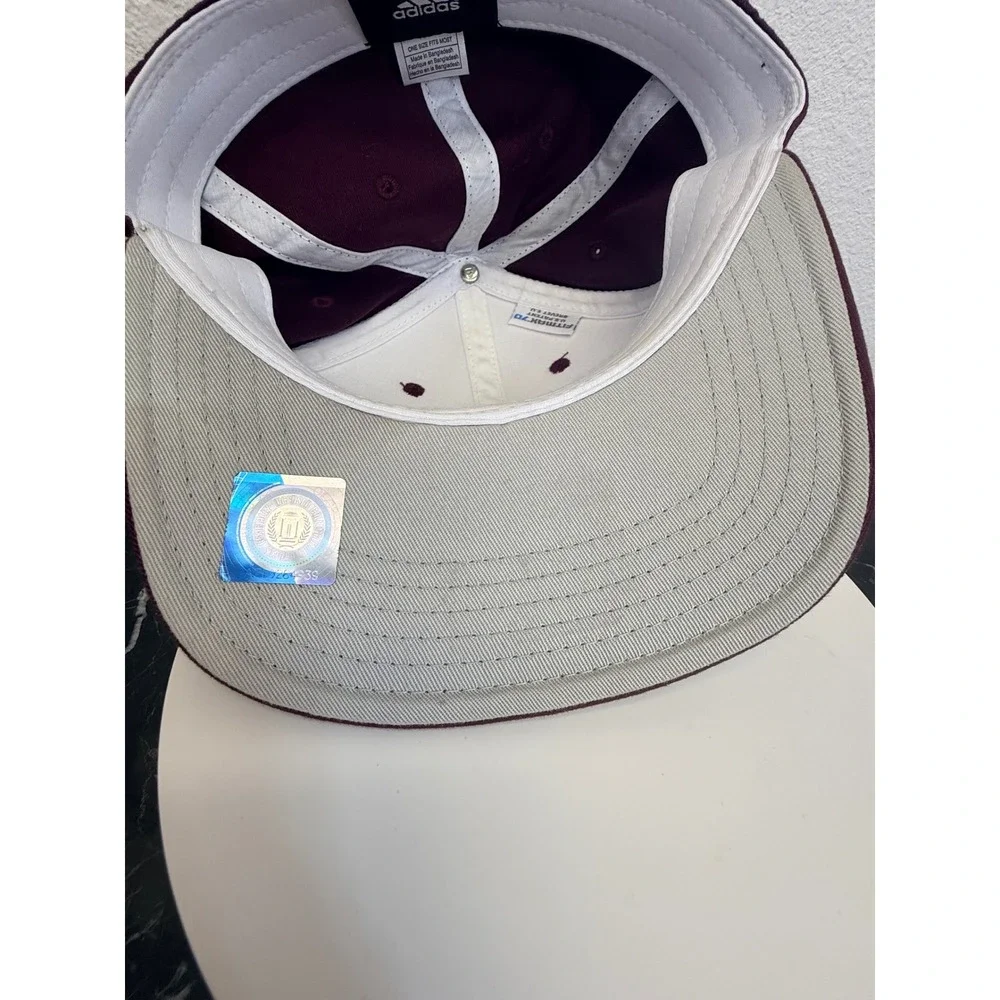 Adidas Texas A&M Aggies Youth Hat Maroon White Stretch Fit Cap FitMax70 OSFM